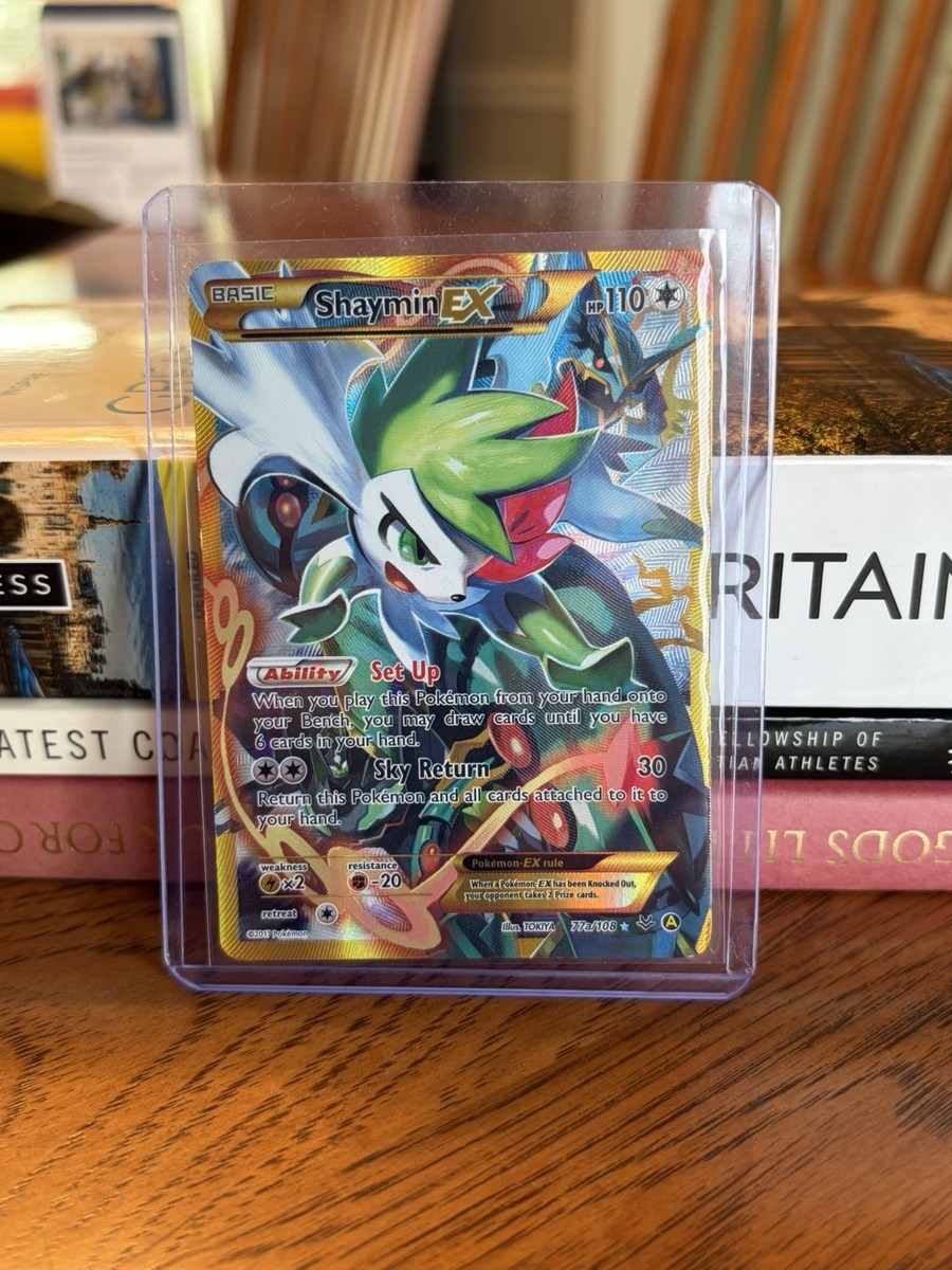 Pokémon TCG Shaymin EX 77a/108 Full Art Gold XY Roaring Skies | eBay