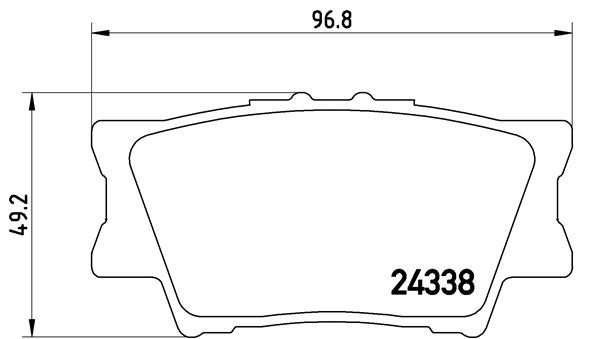 Brembo P 83 089 Bremsbelagsatz, Scheibenbremse For Daihatsu Lexus Toyota Toyota-image