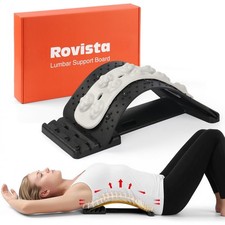 Premium Back Stretcher for Lower Back Pain Relief 4Level Adjustable Lumbar ...