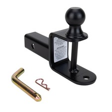 AIRXWILLS ATV/UTV Mount with Hitch Winch Strap Loop 2" Ball 2" Shank 66025