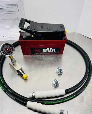 #ad BVA Hydraulics PA1500 Metal Air Hydraulic Pump 10000 PSI 10’ Hose Gauge Assy NEW $799.99