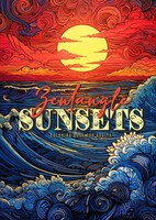 Zentangle Sunsets Coloring Book For Adults Monsoon Publishing