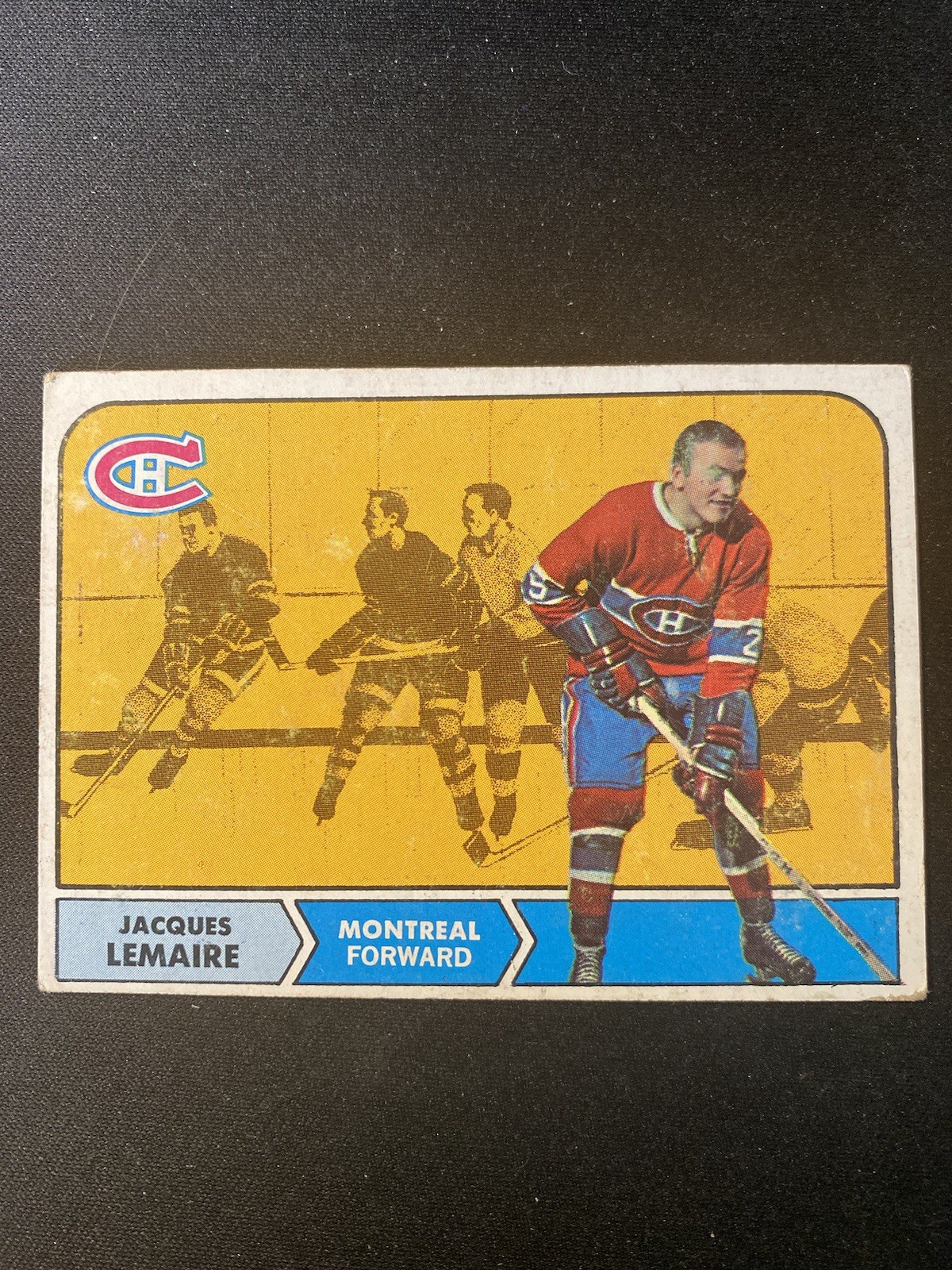 Jacques Lemaire Montreal Canadiens 1968-69 Topps Hockey Card #63 Vg/Ex