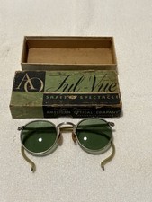 VTG American Optical Green Lens AO 23 Ful Vue Safety Aviator Glasses