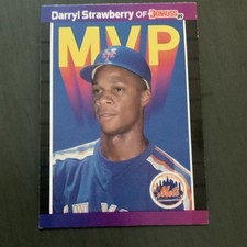 1989 Donruss MVP Darryl Strawberry #BC-6 New York Mets Baseball Card