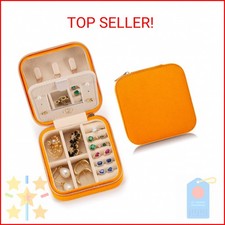 Plush Velvet Travel Jewelry Case Organizer, Small Travel Jewelry Box,Portable Je