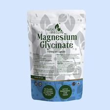 Magnesium Glycinate 1280mg  contains 20% elemental magnesium 256mg 60 Capsules