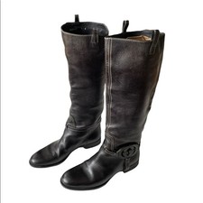 Gucci Interlocking G Logo Tall Riding Boots K...
