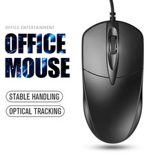 USB 2.0 Optical Wired Scroll Wheel Mouse PC Laptop Notebook Desktop Black Mice