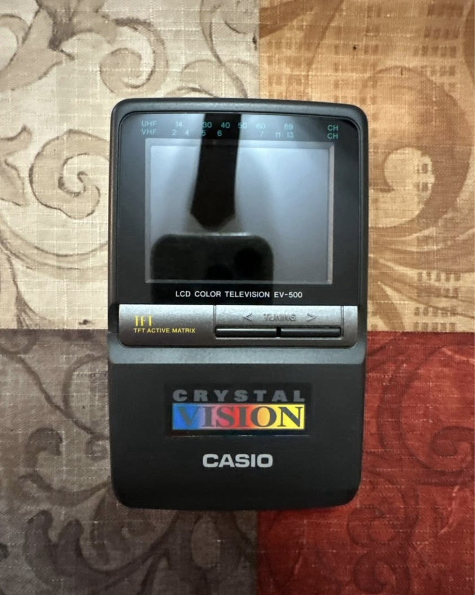 CASIO ポータブルテレビ EV-500 Casio Crystal Vision LCD Portable Color Television - Ev-500