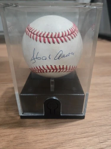 Hank Aaron National League Autographed Baseball With Certificate Of Authenticity