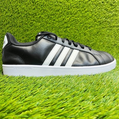 Adidas Cloudfoam Advantage Mens Size Black White Athletic