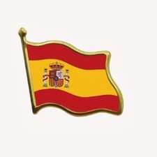 Spain World Cup Winners 2026 Country Flag Enamel Lapel Pin Badge 22mm