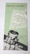 The Leica System Ernst Leitz GMBH Wetzlar Camera Brochure Pamphlet