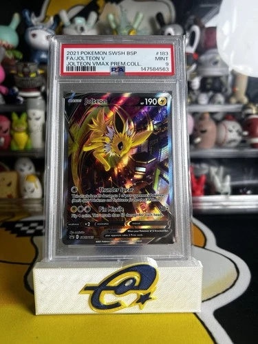 Pokémon Jolteon v SWSH183 Black Star Holo Card PSA 9