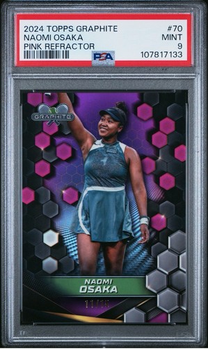 Naomi Osaka [Pink Refractor] #70 2024 Topps Graphite card