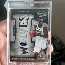 2009-10 Certified Al Jefferson T Wolves  3color Prime Logo Patch /10 Game Used