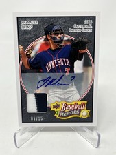 2008 Upper Deck Baseball Heroes Joe Mauer Patch Autograph #'d /15 (SP)