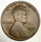 1913-P Lincoln Wheat Cent ~ VG Very Good Condition - Penny 1c One Cent - 3695
