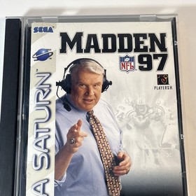 Madden NFL 97 (Sega Saturn, 1996) CIB Complete - Tested & Working