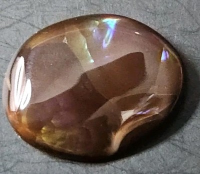 Vintage Mexican Fire Agate 5.55ct. Great Color. Blue, Purple, Red, Yellow, Green