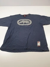 Vintage Ecko Unltd Shirt Mens XL Blue Rhino Logo Graphic Streetwear 2000s