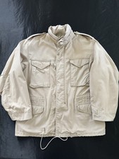 vintage 80s alpha industries military m65 jacket scovill Zip Up Made In USA
