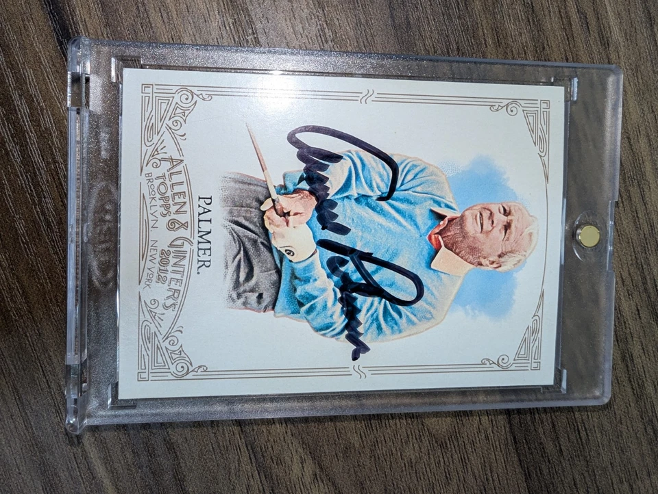ARNOLD PALMER 2012 TOPPS ALLEN & GINTER'S SIGNED AUTOGRAPHED CARD #105  - Image 3 of 4
