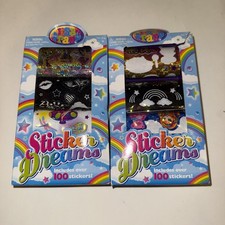 New Lisa Frank Sticker Dreams Over 100 Stickers 3 Sticker Sheets Various Colors