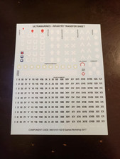 Warhammer 40k Space Marine Bits Primaris Ultramarines Infantry Transfer Sheet