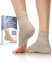 Achilles Tendon Sleeve with Silicone Heel Protector Cushion Pad, Achilles Ten...
