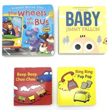 Children, Baby Toddler Board Books, Random Mix Kids, Lot of 4