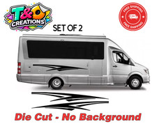 2 Rv Trailer Side Accent Stripes Vinyl Decal Graphics Car Truck Boat