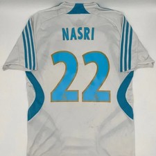 Nasri #22 Marseille 2007/2008 Home ORIGINAL Adidas VTG Rare Soccer Jersey (M)