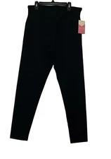 New Yummie Rachel Nylon Leggings XL Black Full Length Pants Stretch Shapewear