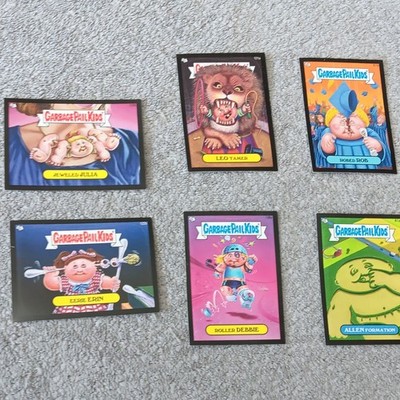 Topps Garbage Pail Kids Trading Cards Lot 6 Cards Black border