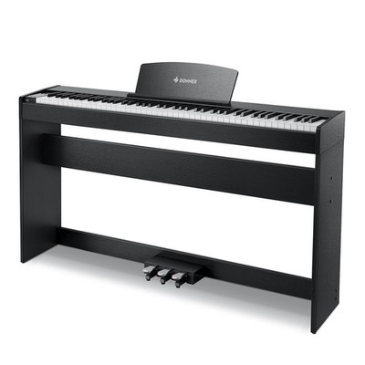 Donner DDP-50 Lite Digital Piano 88 Keys Gewichtete Tasten Keyboard 3-Pedal