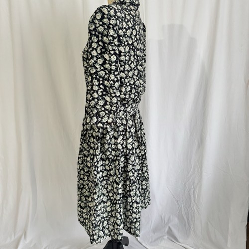 Breli Originals Floral Midi Dress Button-Down Belted Womens Size 14 Silky - Picture 9 of 21