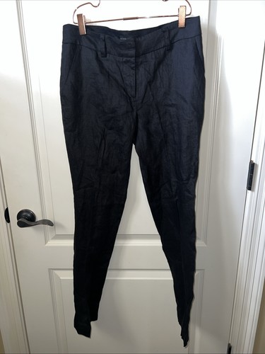 BCBG Paris pants size 4 linen Sportswear Black pants 30” Inseam New