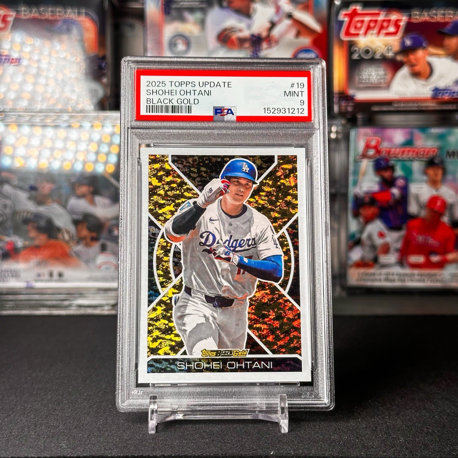 Shohei Ohtani #BG-19 (Baseball Cards 2025 Topps Update Black Gold) — is it worth grading?