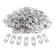 100 Pieces Sliver Plated Metal Keyhole Picture Hanger