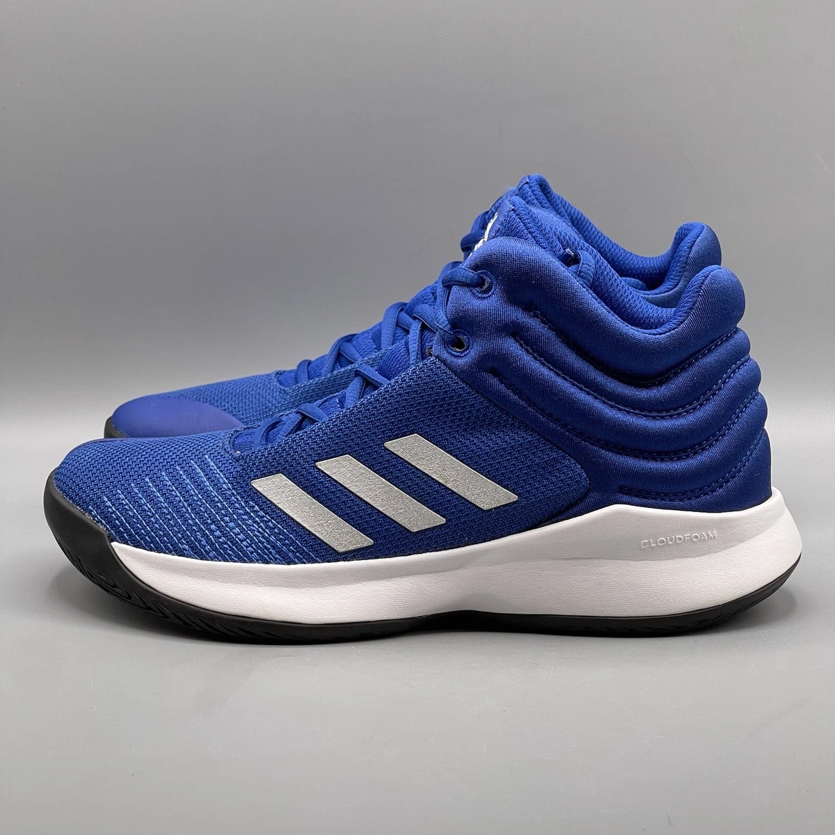 Adidas Pro Spark 2018 Boys 5.5 Basketball Shoes Sneakermid Blue White Youth  Men | Ebay