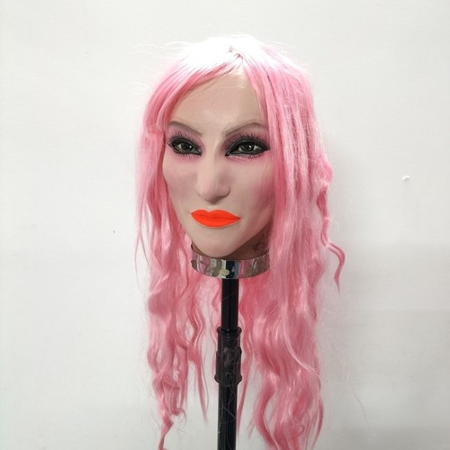 Dress Up As A Female Latex Mask Wig Headgear Long/short Hair Transgender Mask. - Picture 36 of 50