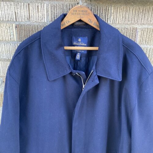 Brooks Brothers Men’s XXL BrookStorm Loro Piana Storm System Wool Overcoat