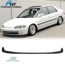 Fits 92-95 Honda Civic Sedan 4Dr Front Bumper Lip Spoiler Splitter Kit PU