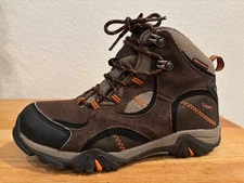 Hi-Tec Reno Jr Hiking Boot Youth Size 4 Brown Mid Lace Up