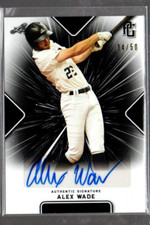 2021 Leaf Perfect Game Showcase Black #BAAW2 Alex Wade Auto /50