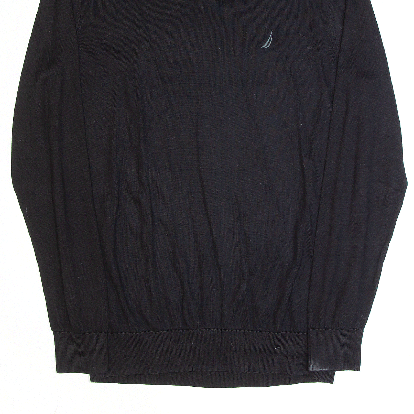 NAUTICA Mens Black VNeck Jumper L eBay