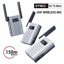 SYNCO WMic-TS UHF Wireless Microphone System Video Microphone 2 Transmitter Mic