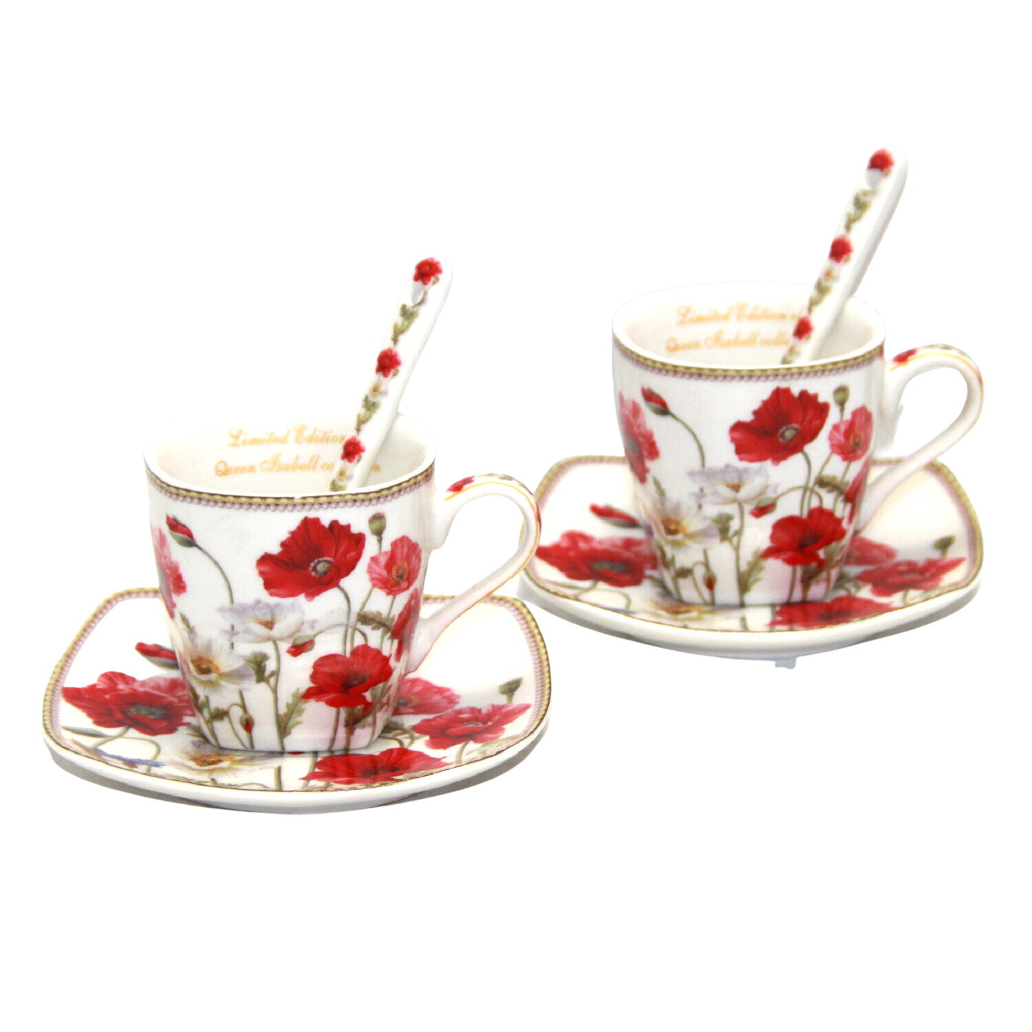 Service de tasses expresso porcelaine Queen Isabell W9PWH06 coffret cadeau art de la table